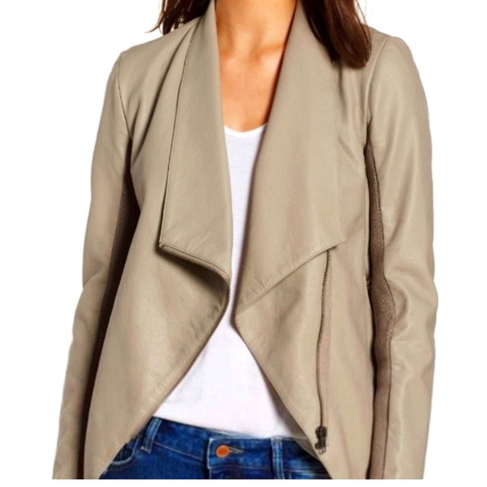 Faux leather jacket